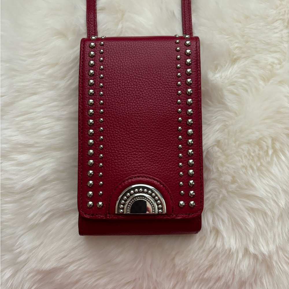 Brighton Red Crossbody Phone Organizer